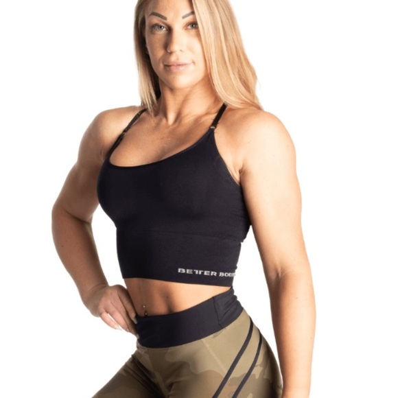 NWT Better Bodies Astoria Seamless Bra - Black - Picture 1 of 10